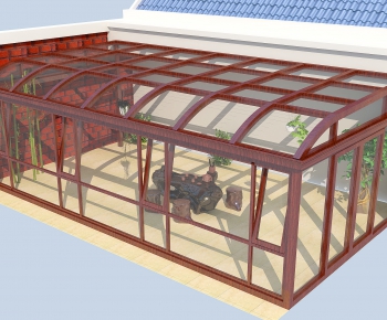 Modern Glass Sun Room-ID:337361108