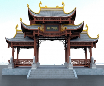 Chinese Style Ancient Architectural Buildings-ID:288856031