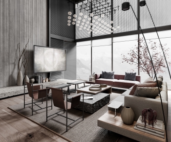 Modern A Living Room-ID:934236054