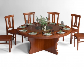 New Chinese Style Dining Table And Chairs-ID:572823057