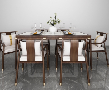 New Chinese Style Dining Table And Chairs-ID:955252894