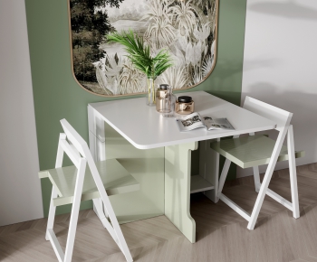 Nordic Style Dining Table And Chairs-ID:131403928