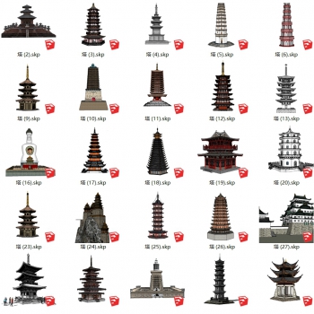 Chinese Style Ancient Architectural Buildings-ID:891140949