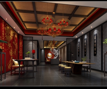 New Chinese Style Tea House-ID:409935007