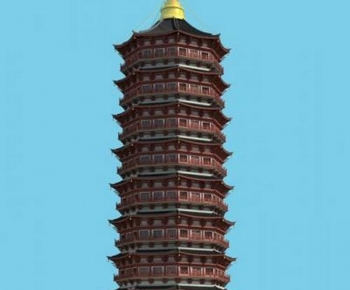 Chinese Style Ancient Architectural Buildings-ID:504821066