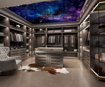 Modern Clothes Storage Area-ID:652832038