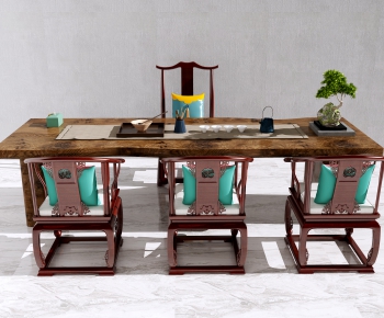 New Chinese Style Tea Tables And Chairs-ID:111788033
