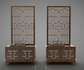 New Chinese Style Decorative Cabinet-ID:749018918