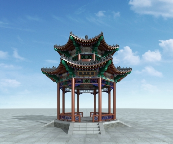 Chinese Style Building Component-ID:223576078