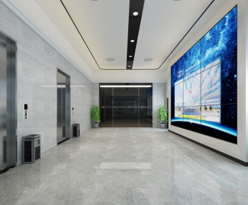 Modern Office Elevator Hall-ID:847070238
