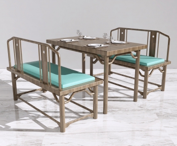 New Chinese Style Dining Table And Chairs-ID:588301904