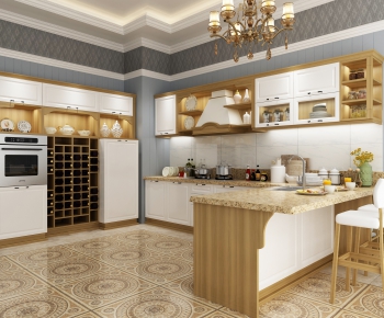 Simple European Style Kitchen Cabinet-ID:760996106