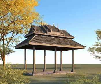 Southeast Asian Style Building Component-ID:241616015
