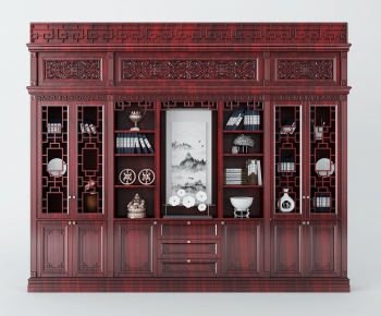 Chinese Style Bookcase-ID:615889078