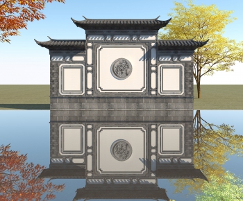 Chinese Style Building Component-ID:640110978