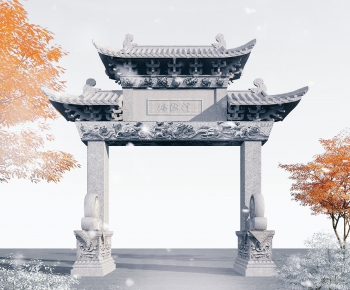 Chinese Style Building Component-ID:186937091