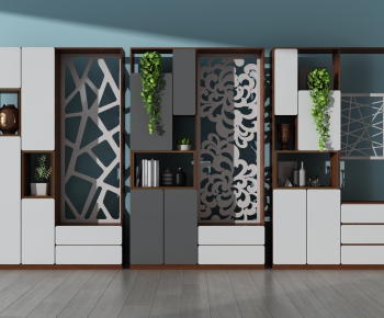 Modern Shoe Cabinet-ID:390496027