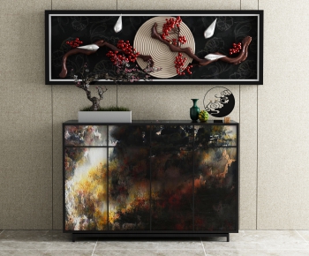 New Chinese Style Decorative Cabinet-ID:999319089