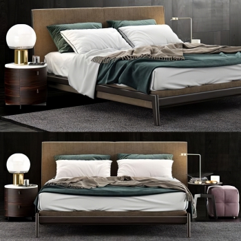 Post Modern Style Double Bed-ID:478849899