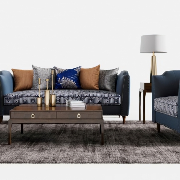American Style Sofa Combination-ID:402730945