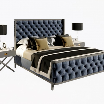 European Style Double Bed-ID:810918093