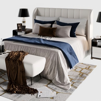 European Style Double Bed-ID:163105015