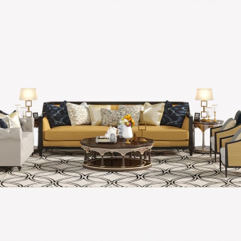 American Style Sofa Combination-ID:176872015