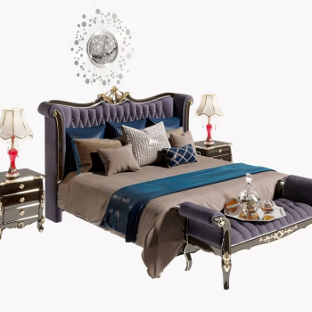 European Style Double Bed-ID:756213904