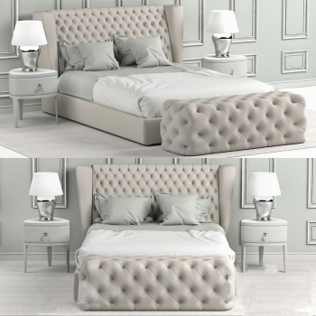 European Style Double Bed-ID:612843044