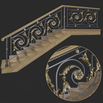 European Style Stair Balustrade/elevator-ID:755307919