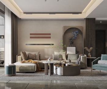 Modern A Living Room-ID:556874046