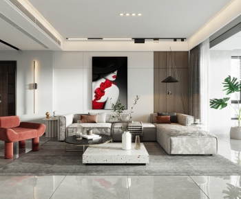 Modern A Living Room-ID:691441062