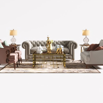 European Style Sofa Combination-ID:110496042