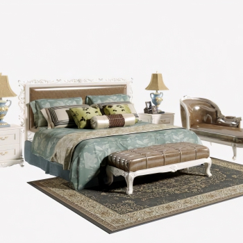 European Style Double Bed-ID:684287079