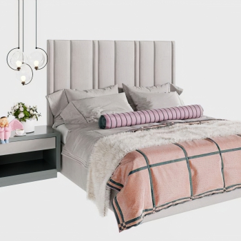 European Style Double Bed-ID:329190029