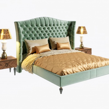 European Style Double Bed-ID:316939125