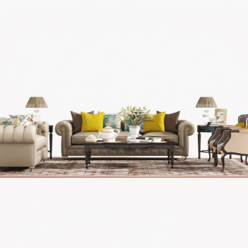 American Style Sofa Combination-ID:372535945