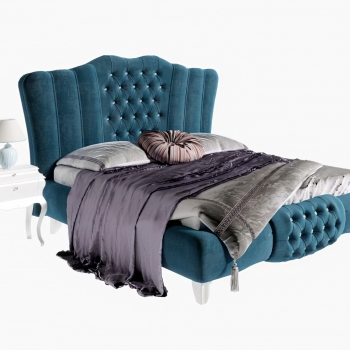 European Style Double Bed-ID:454380998
