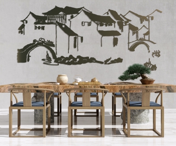 New Chinese Style Tea Tables And Chairs-ID:638236057