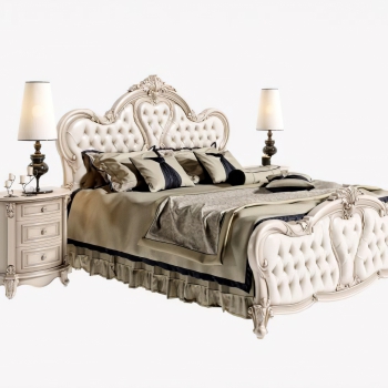 European Style Double Bed-ID:395423897