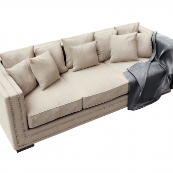 American Style Three-seat Sofa-ID:501403097