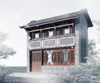 Chinese Style Ancient Architectural Buildings-ID:596148979