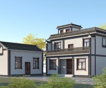Chinese Style Villa Appearance-ID:395276071