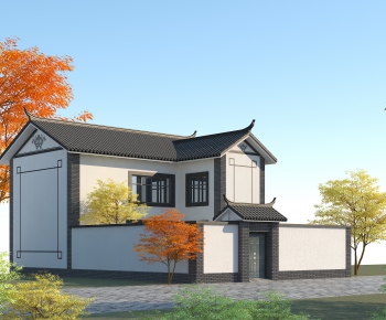Chinese Style Villa Appearance-ID:542468072