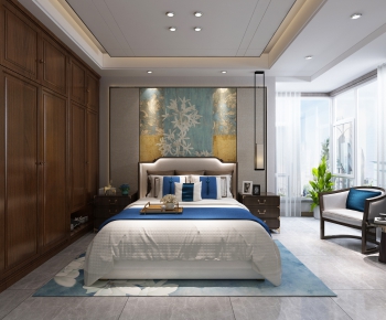 New Chinese Style Bedroom-ID:333180907