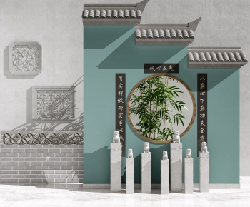 New Chinese Style Building Component-ID:230241066