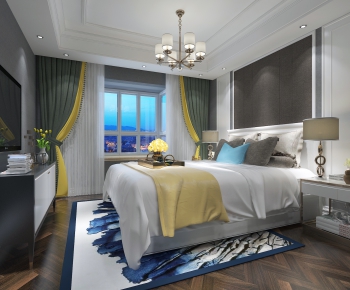 Simple European Style Bedroom-ID:907124042
