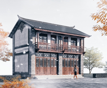 Chinese Style Ancient Architectural Buildings-ID:622498049