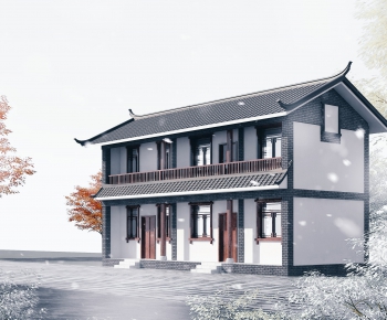 Chinese Style Villa Appearance-ID:598018884