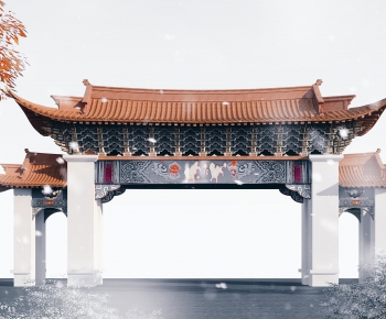 Chinese Style Building Component-ID:605854994